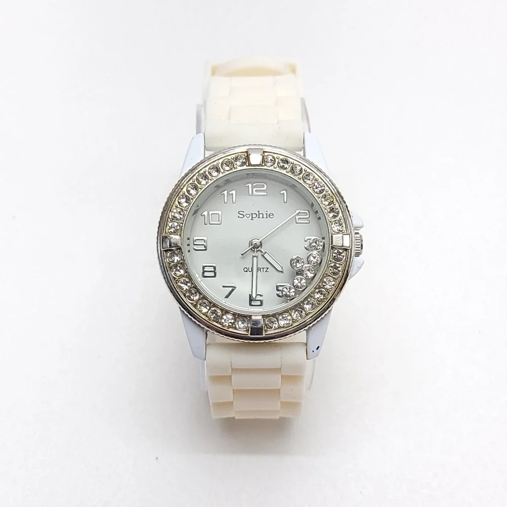 Sophie Collezio Silver-tone Women's Quartz Jelly‎ Watch New Battery Japan Movt